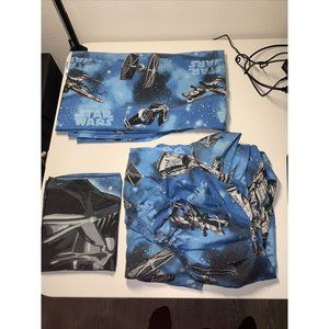 Vintage 3pc Star Wars Fitted Sheet, Flat Sheet & Pillow Case - Full Size Bed